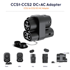 CCS1 to CCS2 Charging Adapter | 250A 1000V DC Fast + AC Level 2 EV Charging Converter
