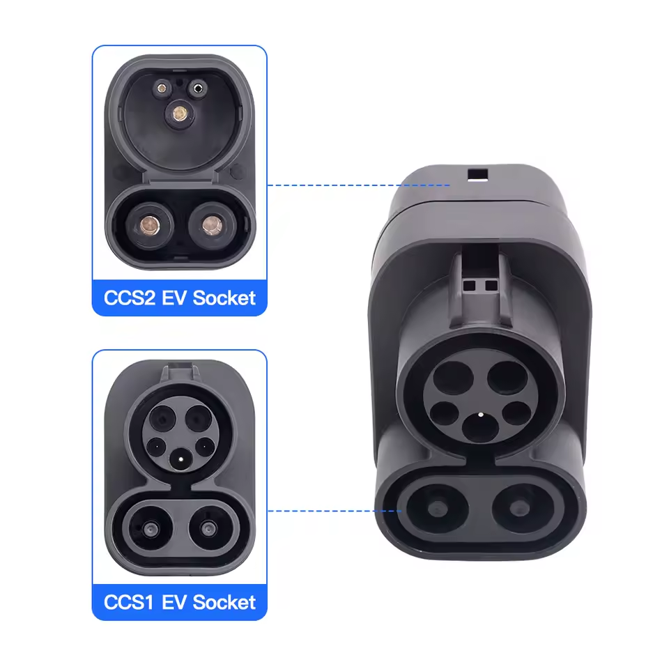 CCS1 to CCS2 Charging Adapter | 250A 1000V DC Fast EV Charging Converter