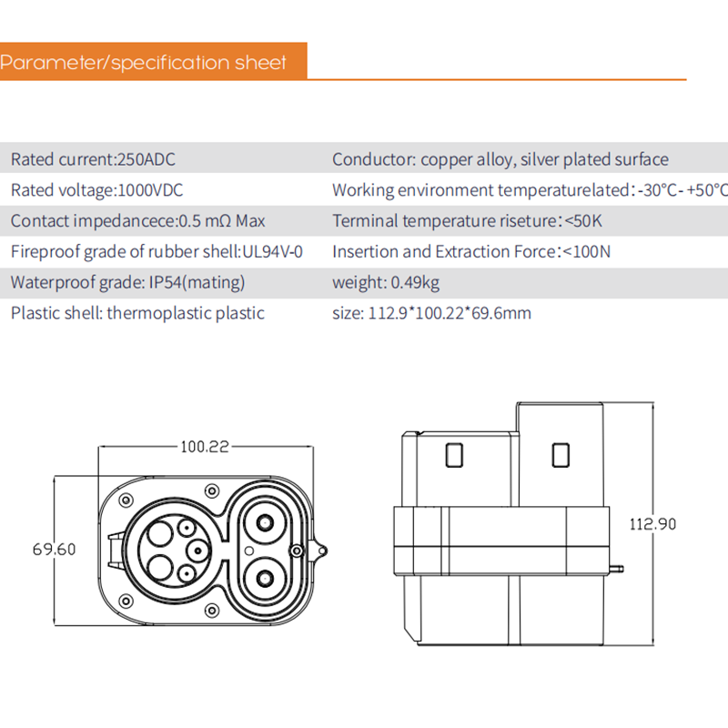 CCS1 to CCS2 Charging Adapter | 250A 1000V DC Fast EV Charging Converter