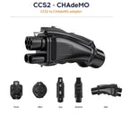 EV Charger CCS2 to CHAdeMO Converter Adapter DC 250A 1000V 250KW CCS Combo 2 to Japanese Electric Vehicle Charging Adaptor