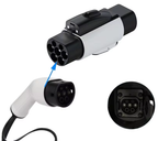 Type2 to GBT Adapter 32A 7.2/22KW EV Charger 1P/3P  for China Standard Eletric Vehicle Converter